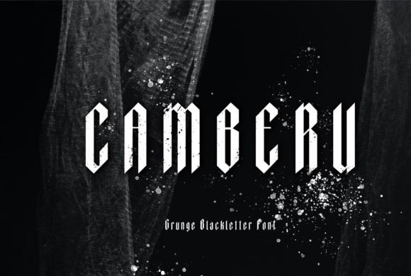 Camberu: A Gothic Grunge Typeface for Bold Visuals