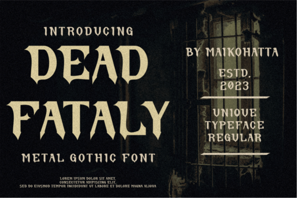 Exploring Dead Fataly: A Modern Blackletter Font