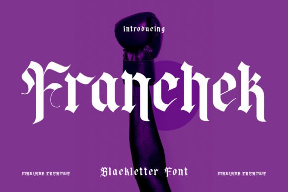 Franchek: A Blackletter Font for Modern Creative Projects