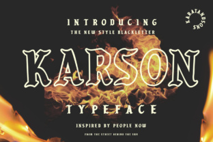 Karson: A Typeface Forged in Urban Shadow and Style