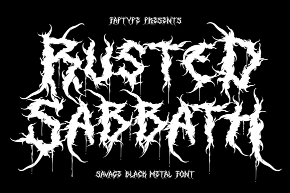 Rusted Sabbath: A Blackletter Typeface for Bold Branding