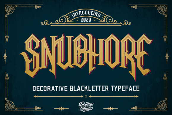 Snubhore: A Blackletter Font for Distinctive Branding