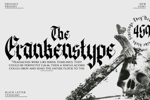 The Frankenstype: A Bold Blackletter for Modern Branding